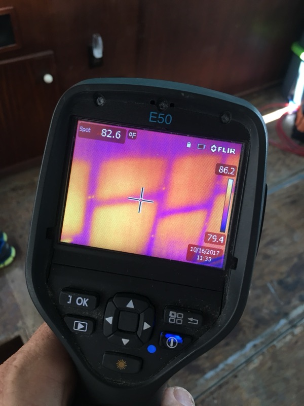 FLIR thermal imaging output for food monitoring